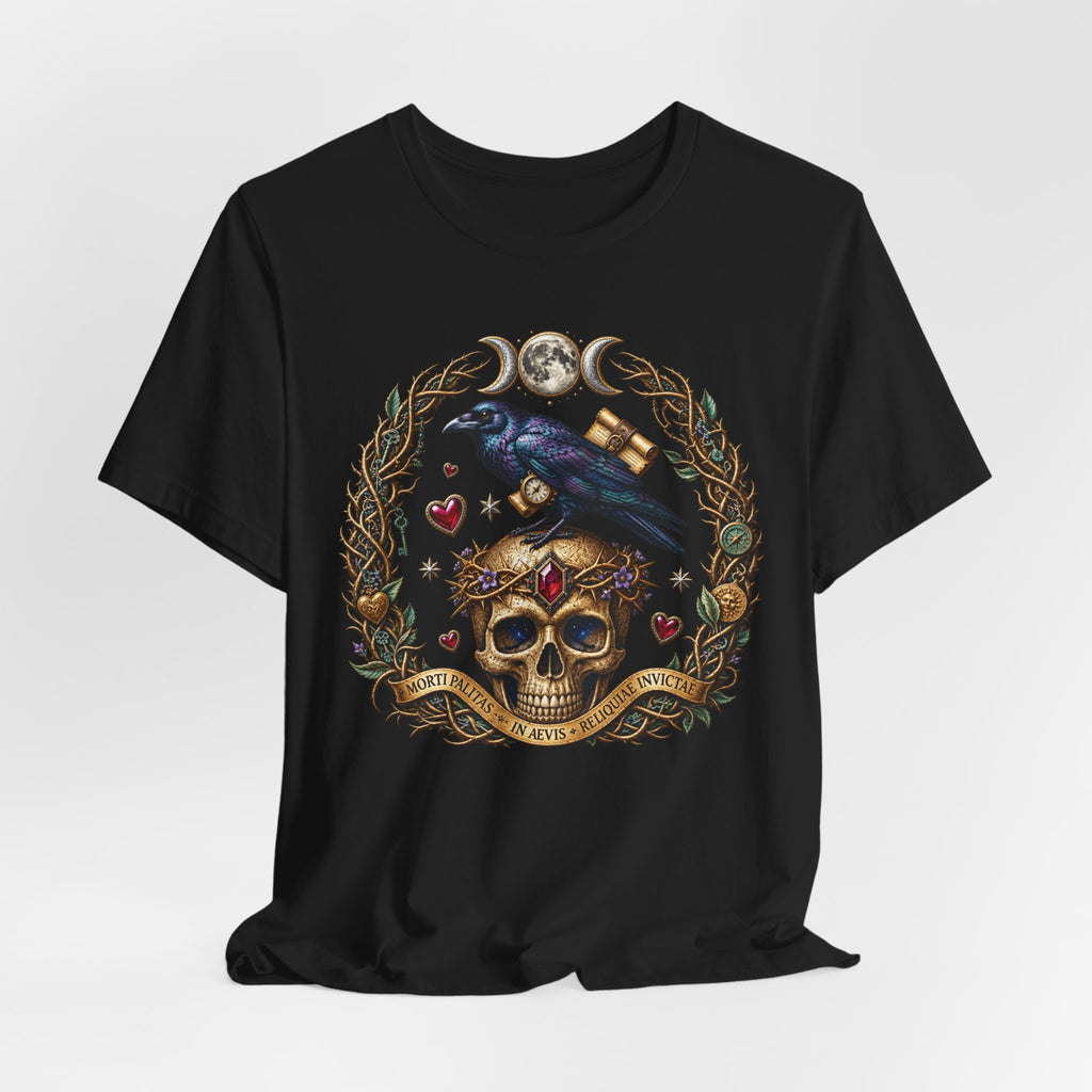 Peace and Poison Skull & Raven Gothic T-Shirt