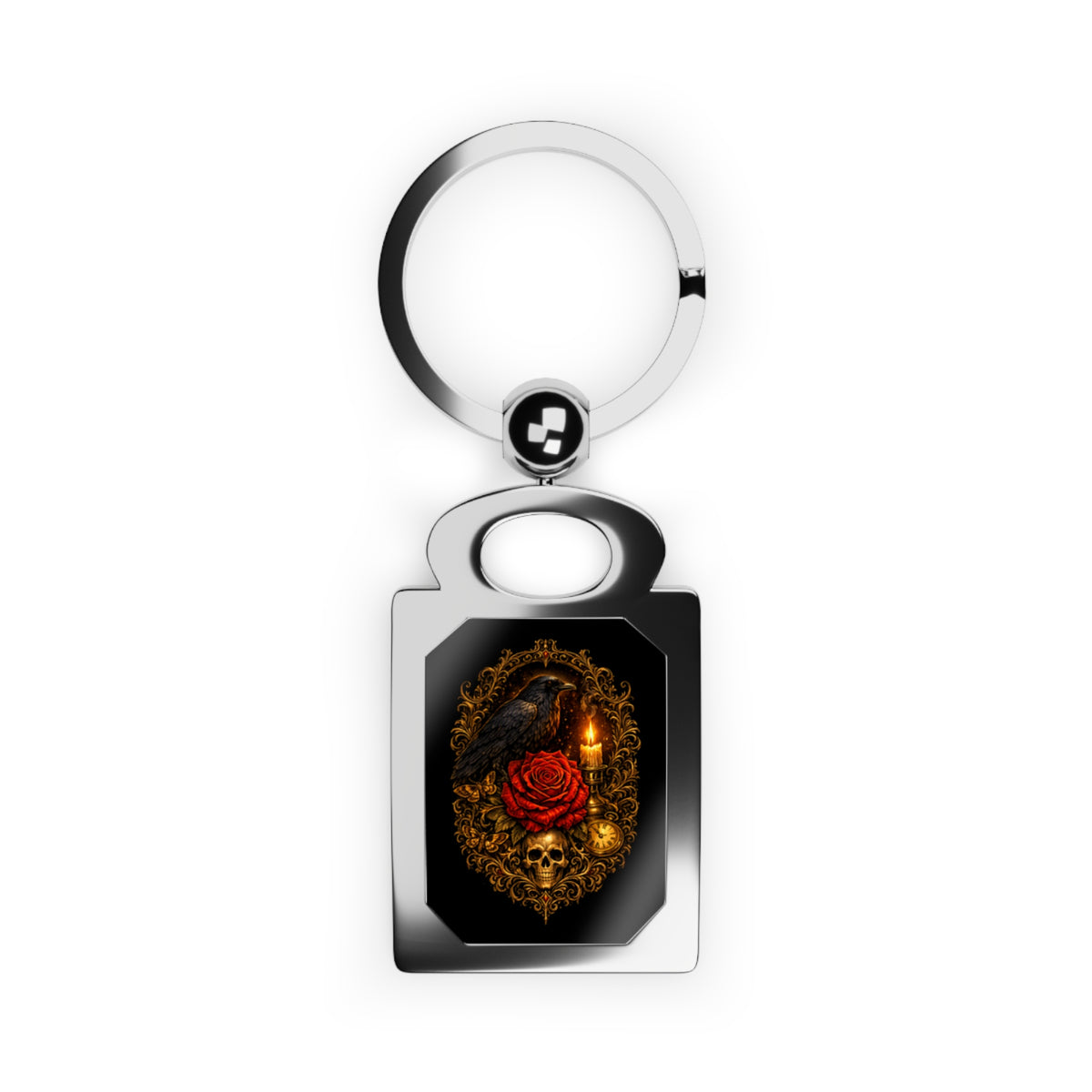 Keeper of the Last Light Gothic Metal Keychain