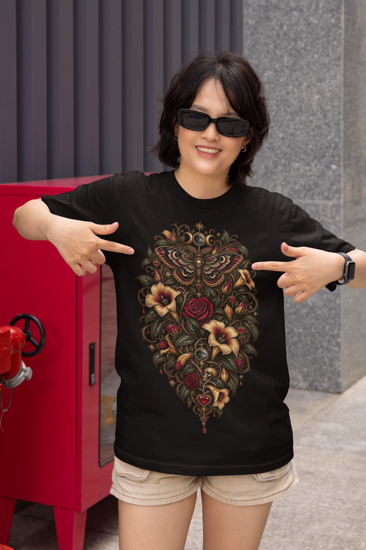The Jessamine Gothic Floral T-Shirt