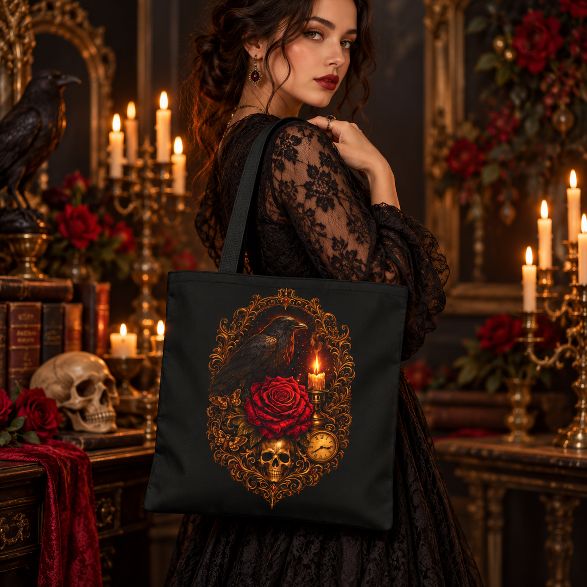 Keeper of the Last Light Gothic Tote Bag