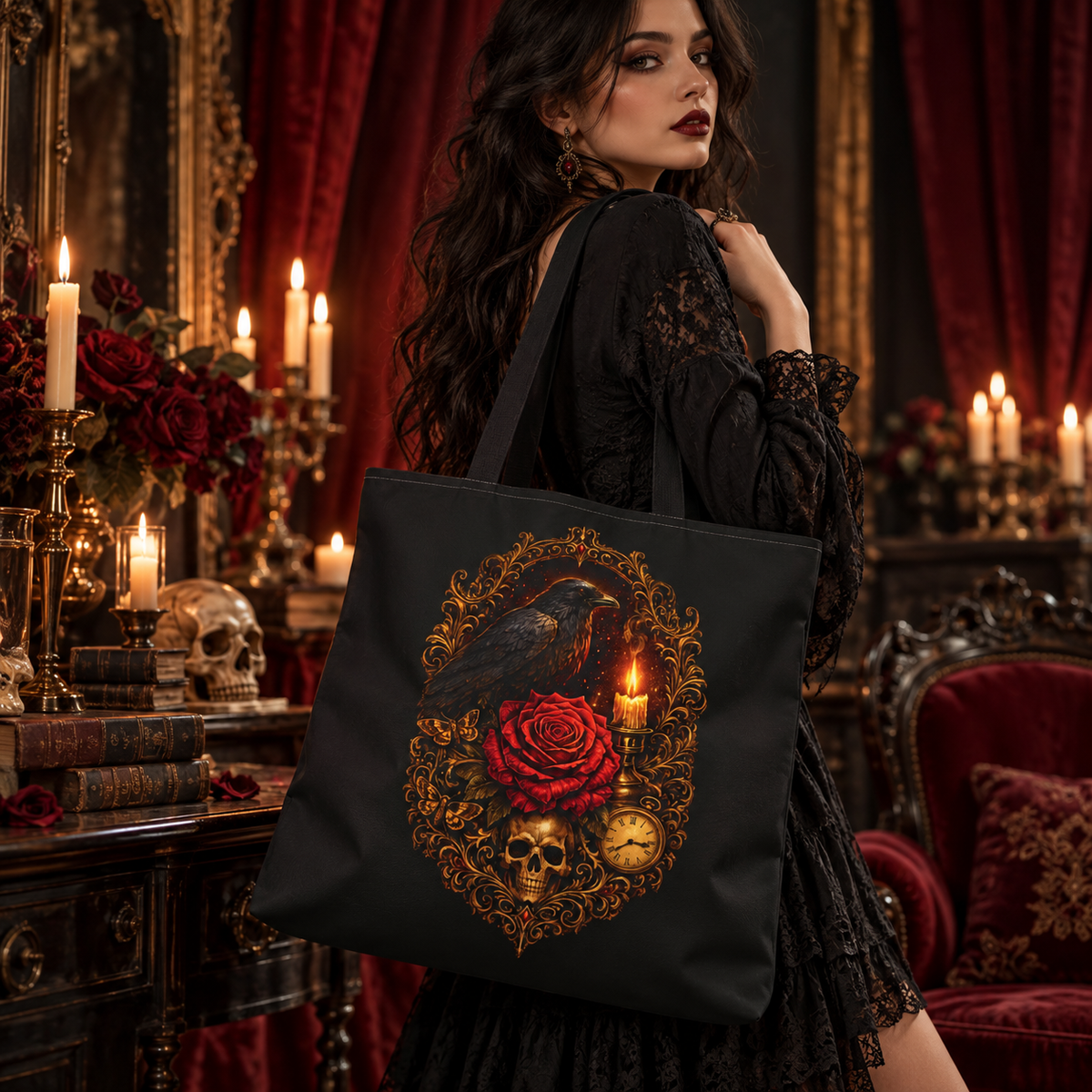 Keeper of the Last Light Gothic Tote Bag
