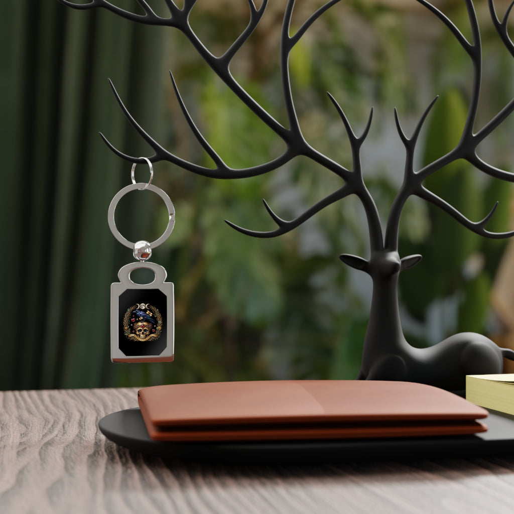 Peace & Poison Gothic Metal Keychain
