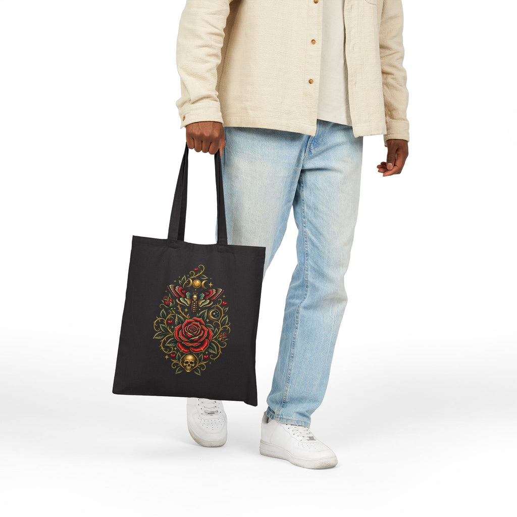 Rose of the Eclipse Gothic Cotton Tote Bag