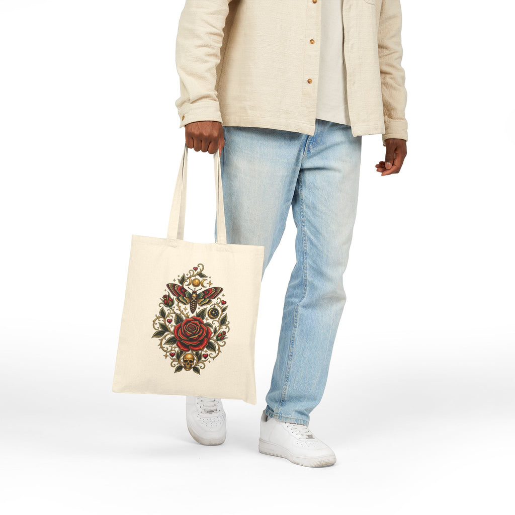 Rose of the Eclipse Gothic Cotton Tote Bag