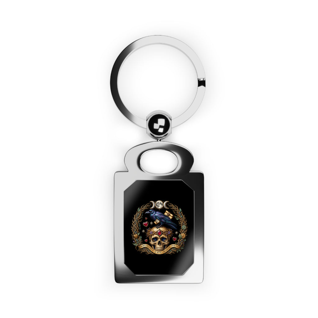 Peace & Poison Gothic Metal Keychain